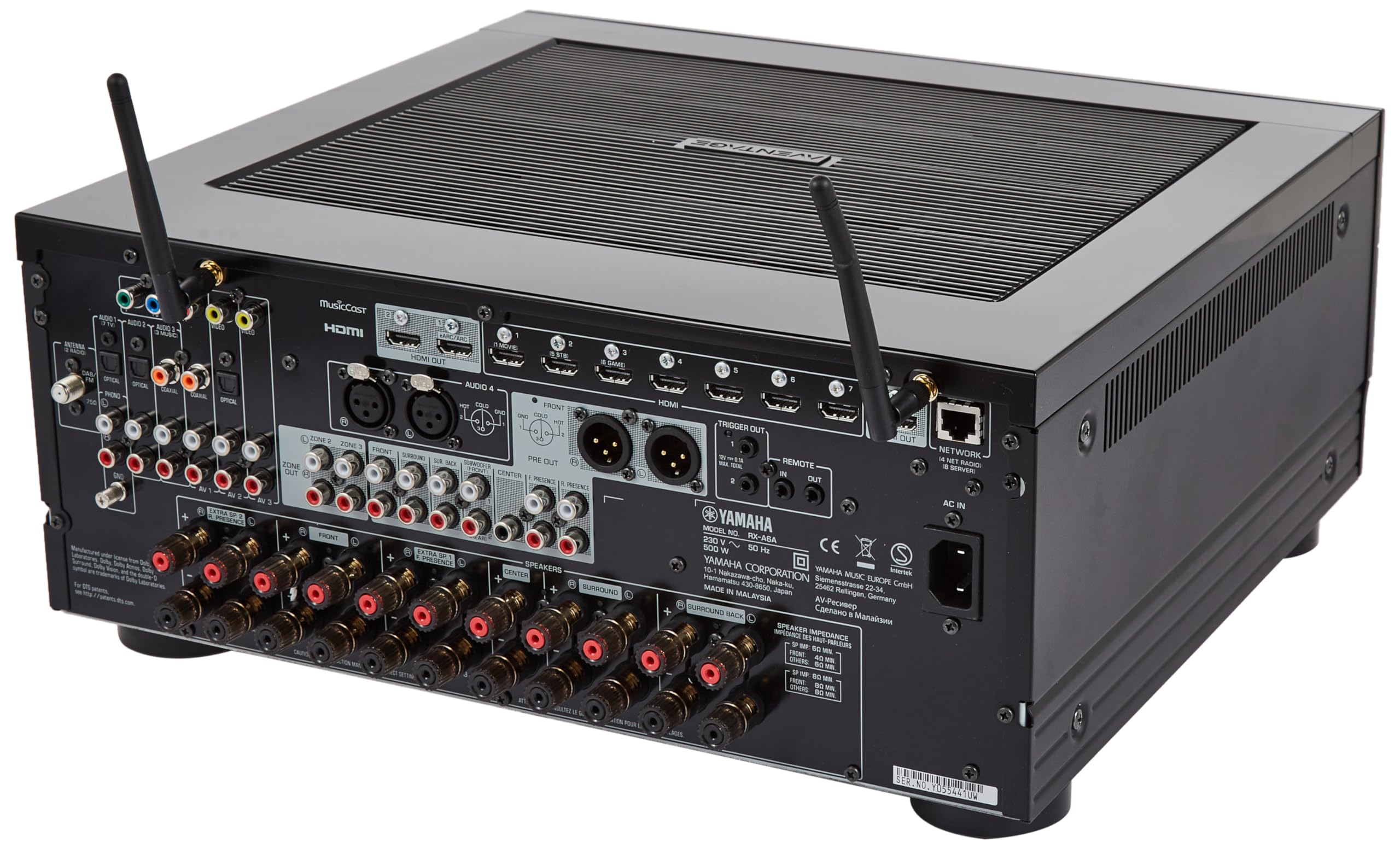 220v) Yamaha AVENTAGE RX-A6A Receiver 9.2CH 150w Dolby Atmos 220v