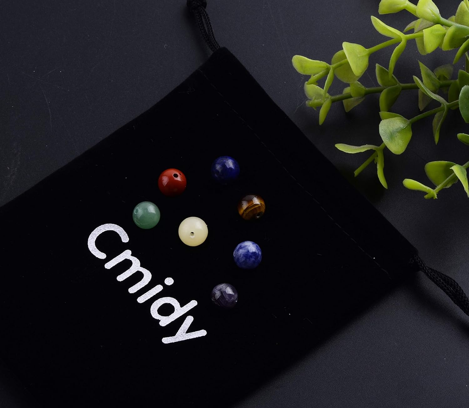 7 Chakra Natural Stone Beads 100pcs 6mm Round Genuine Real Stone Beading Loose Gemstone Amethyst Color Mixed DIY Smooth Beads for Bracelet Necklace Earrings Jewelry Making(7 Chakra Stone, 6mm) 7 Chakra Stone Multicolor 6mm