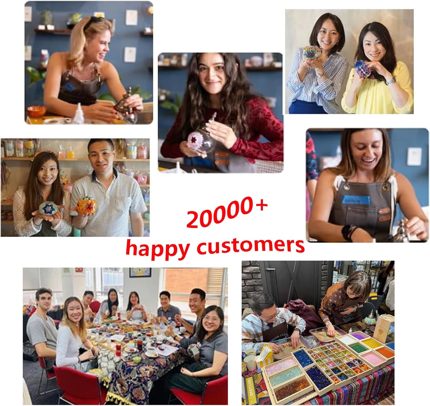 DIY Turkish Mosaic Table Melting Wax Lamp Kit for Adult,Stained Glass Candle Warmer Holder Making Kit,Easy Mosaic Art Room Decor Craft Kit