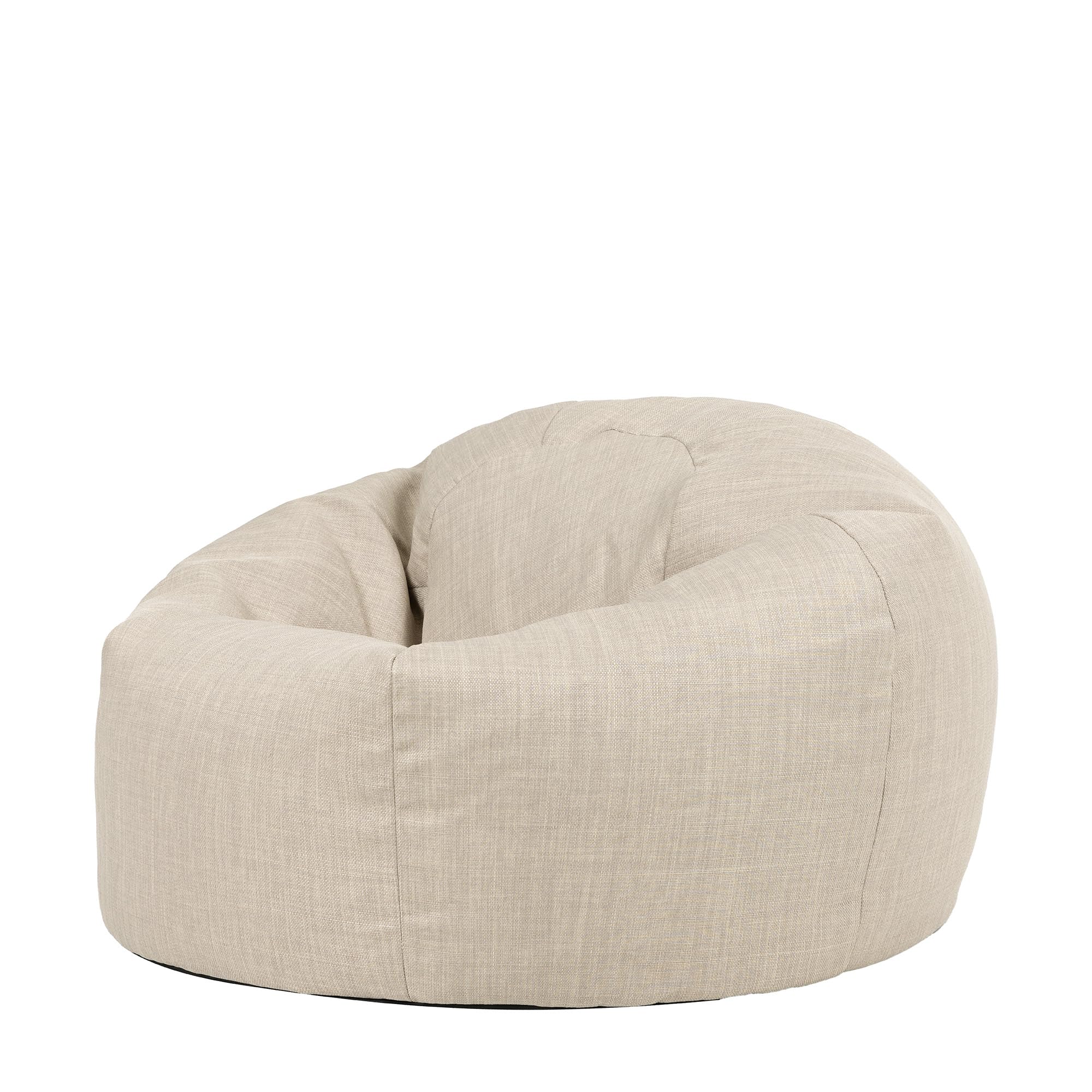 icon Classico Pouf de Esterno, Beige, Poltrona Sacco con Riempimento Incluso, Tessuto Resistente All'acqua, Pouf Sacco, Sedia de Gardino, Mobili da Gardino, Terrazza