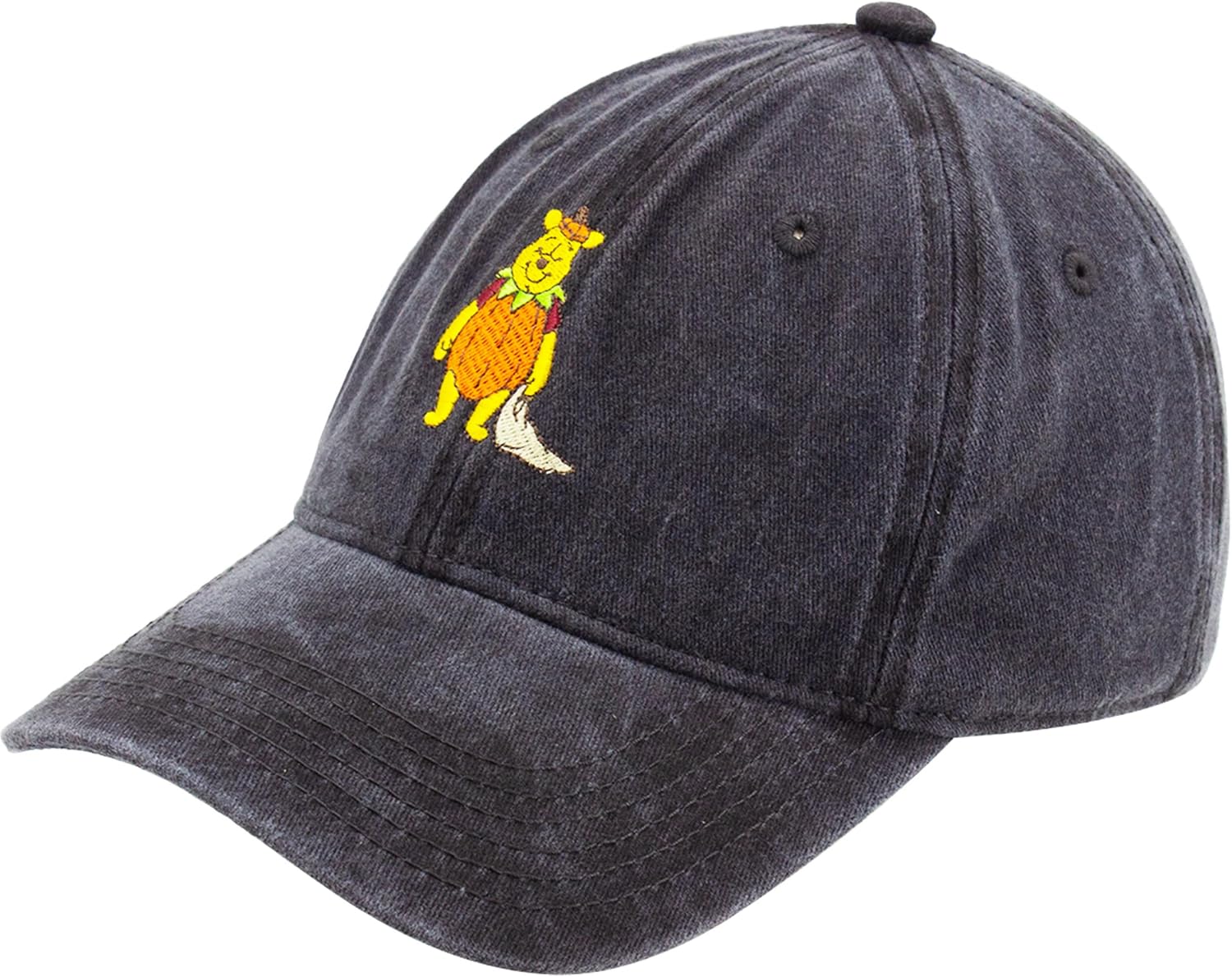 Disney Winnie The Pooh Dad Hat, Adjustable Cotton Baseball Cap with Curved Brim