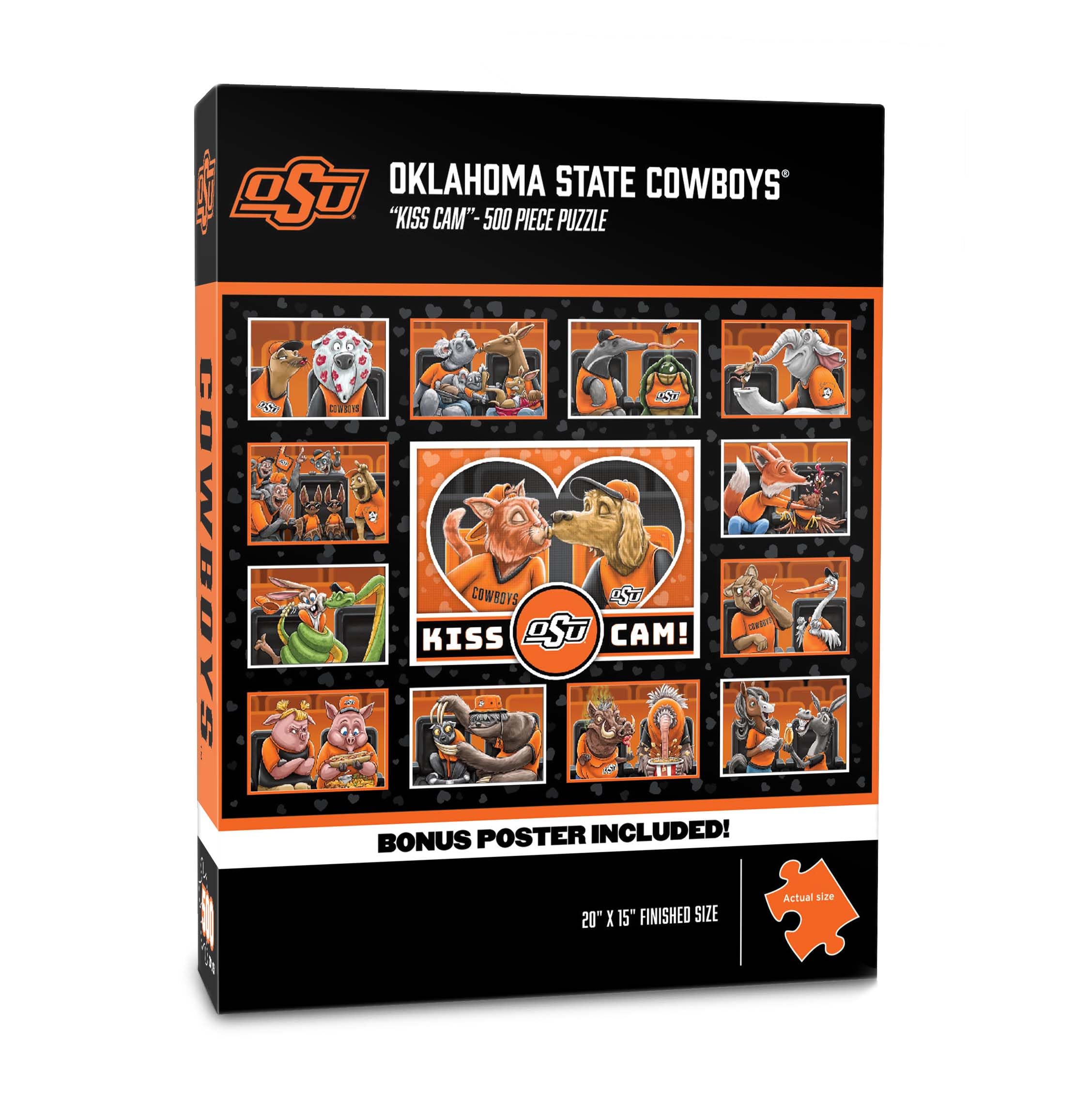 YouTheFan NCAA Oklahoma State Cowboys “Kiss Cam” 500 Puzzle