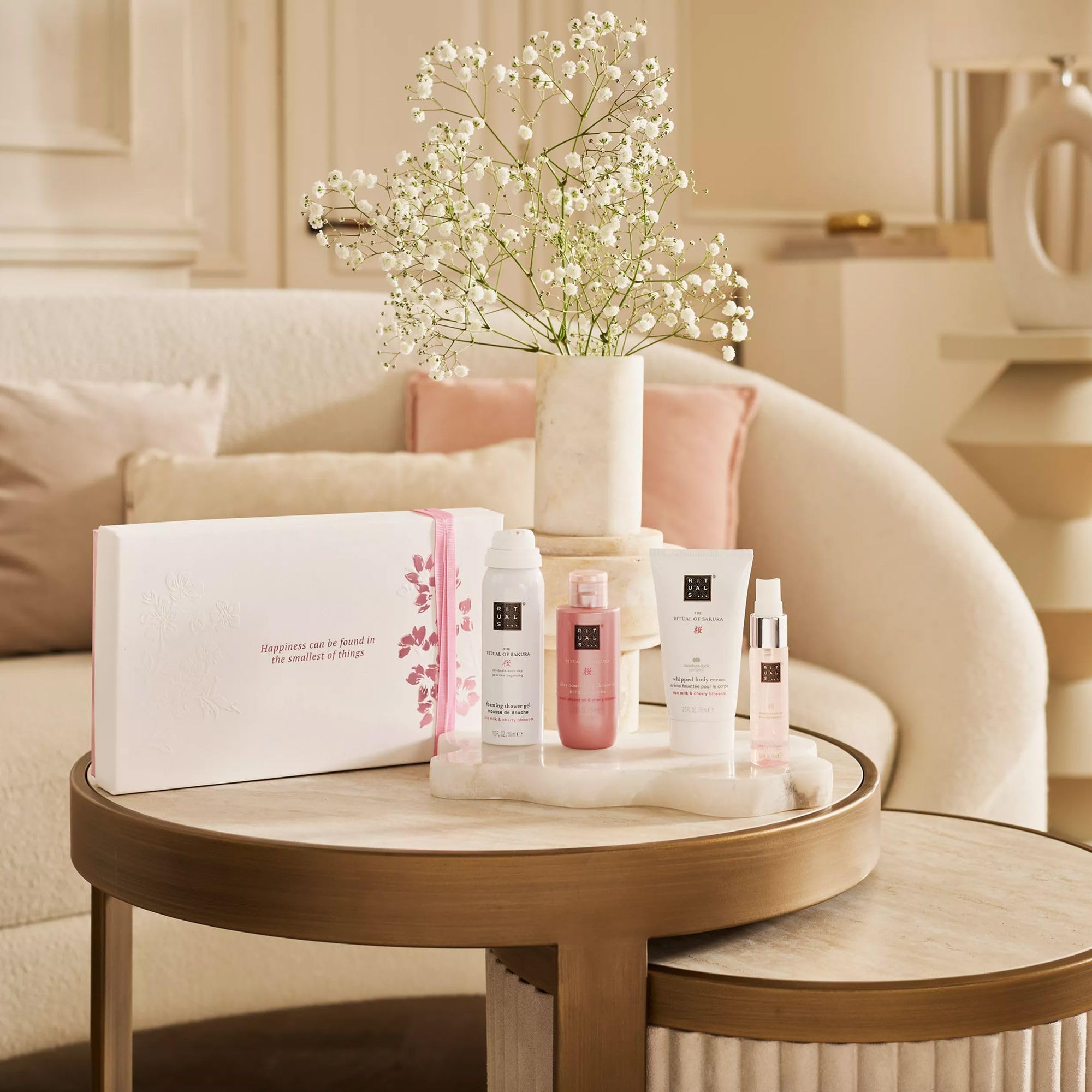 RITUALS Cofanetto regalo donna The Ritual of Sakura, Small – Set regalo donna con prodotti per la cura del corpo, Set bagno nutriente arricchito con latte di riso e fiore di ciliegio