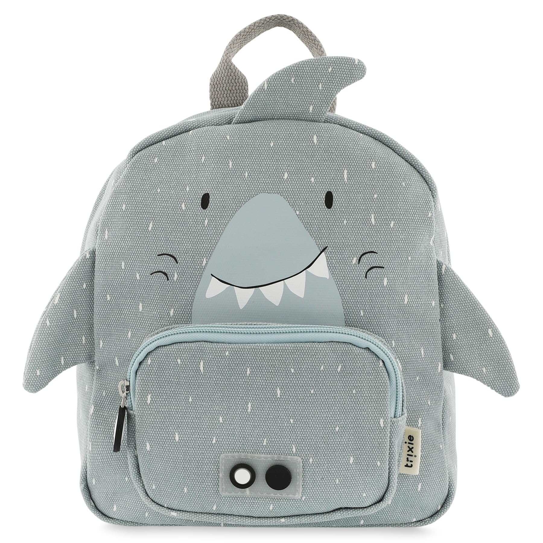 Trixie Backpack Small Petit Sac à Dos Mr. Shark, Gris, S Mixte Enfant