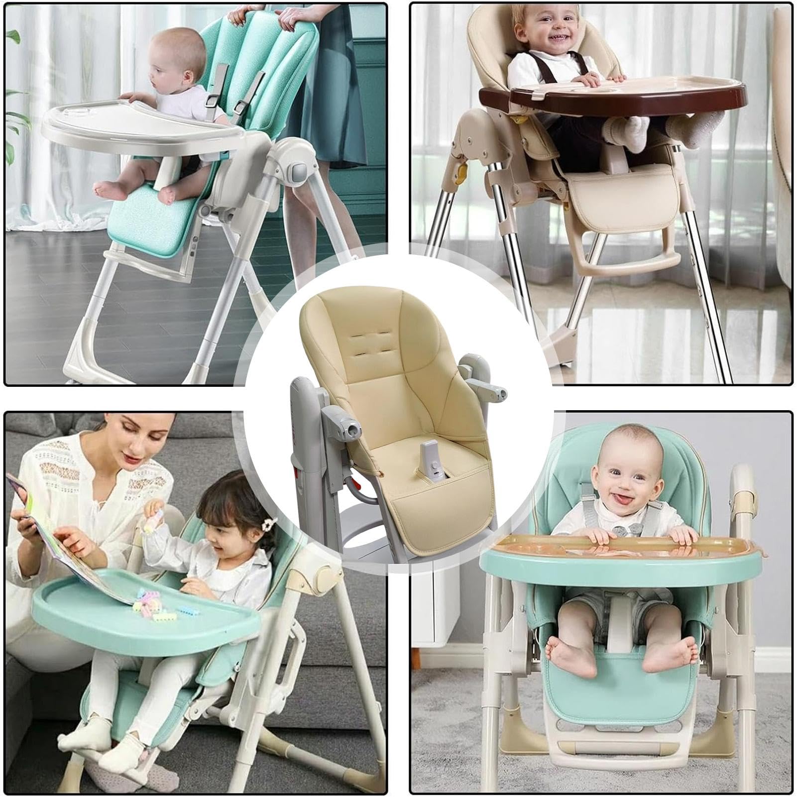 Okładki na krzesło restauracji dla dziecka, okładka HighChair dla dziecka | Poduszka do siedzenia części zamienne, wygodne akcesoria dla niemowląt do dom