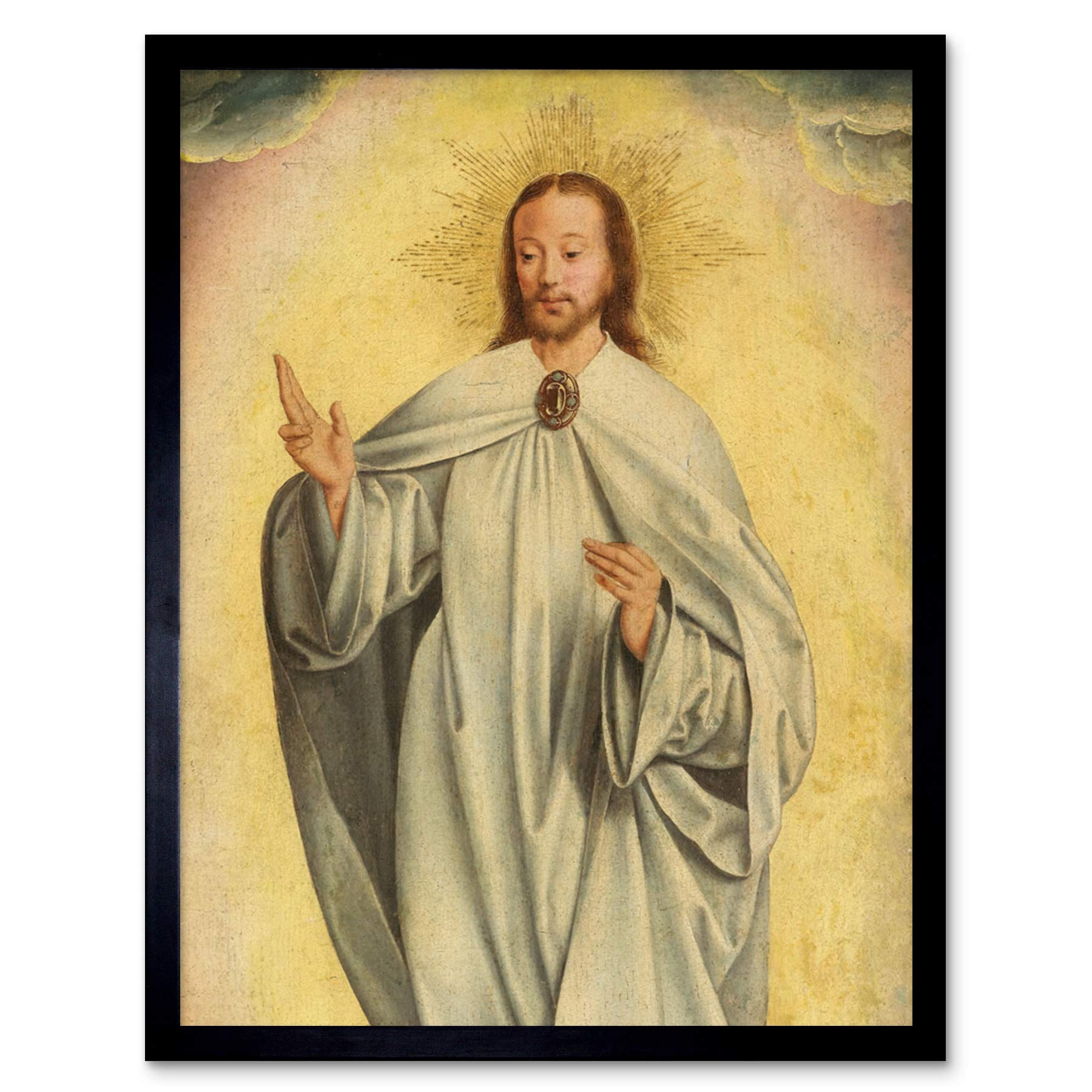 Artery8 Van Kalkar Transfiguration Of Christ Resurrection Art Print Framed Poster Wall Decor 12x16 inch