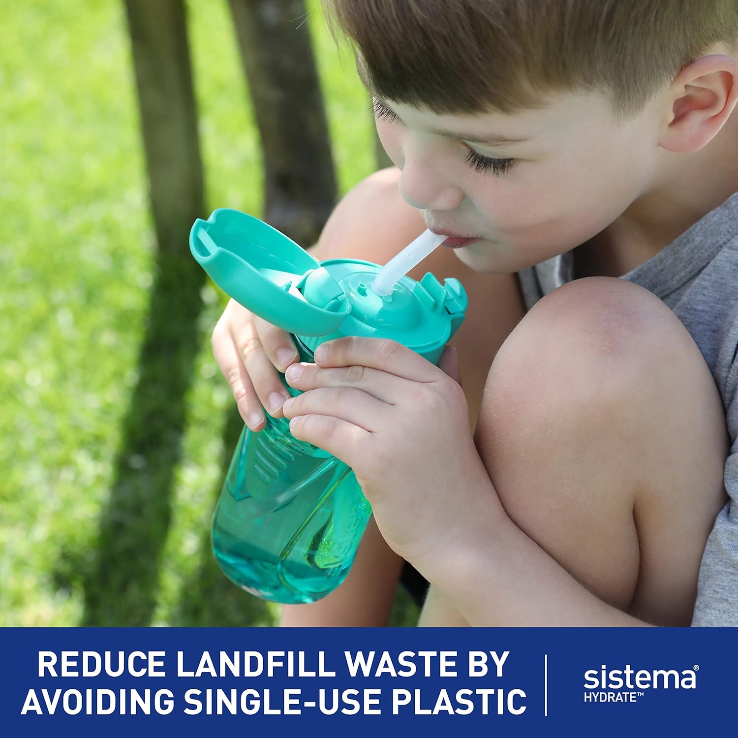 Sistema Quick Flip Tritan Bottle, Assorted Colours, 520 ml