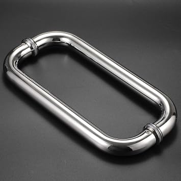10" Glass Door Handle Shower Door Handle Made of Back to Back Stainless Steel