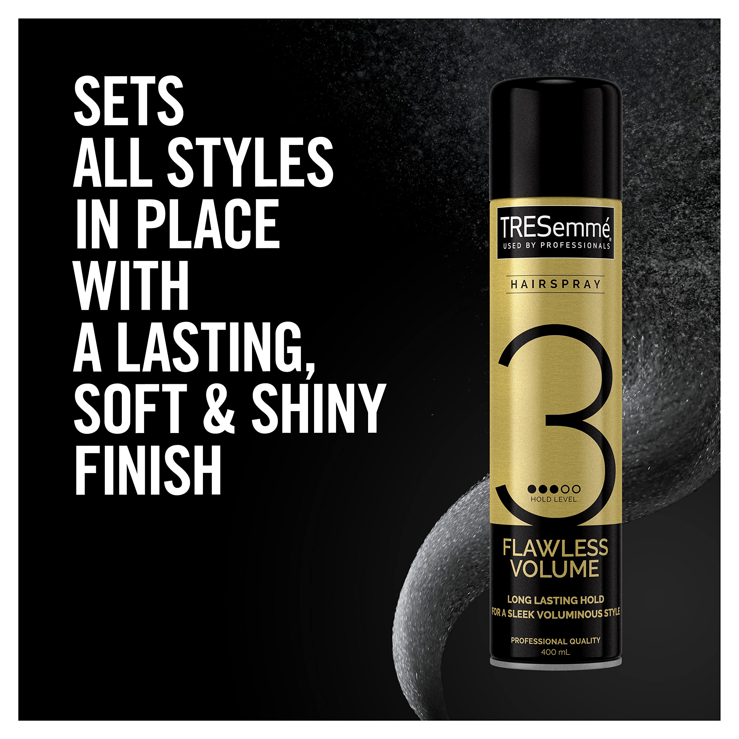Tresemme Flawless Volume Lot de 6 laques anti-frisottis 24 heures pour un style élégant et volumineux 400 ml