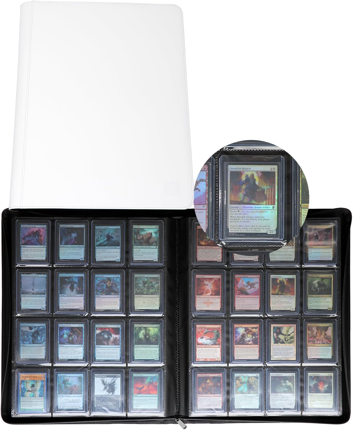 Amazon.com: Rieton 16 Pocket Toploader Binder, Holds 640 Top Loaders ...