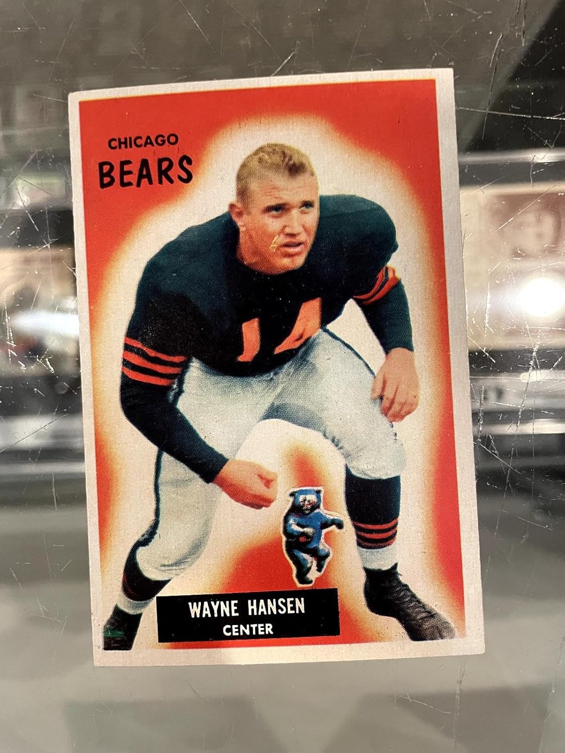 1955 Bowman #125 Wayne Hansen Chicago Bears Football Card Nm/mt - Sports Memorabilia
