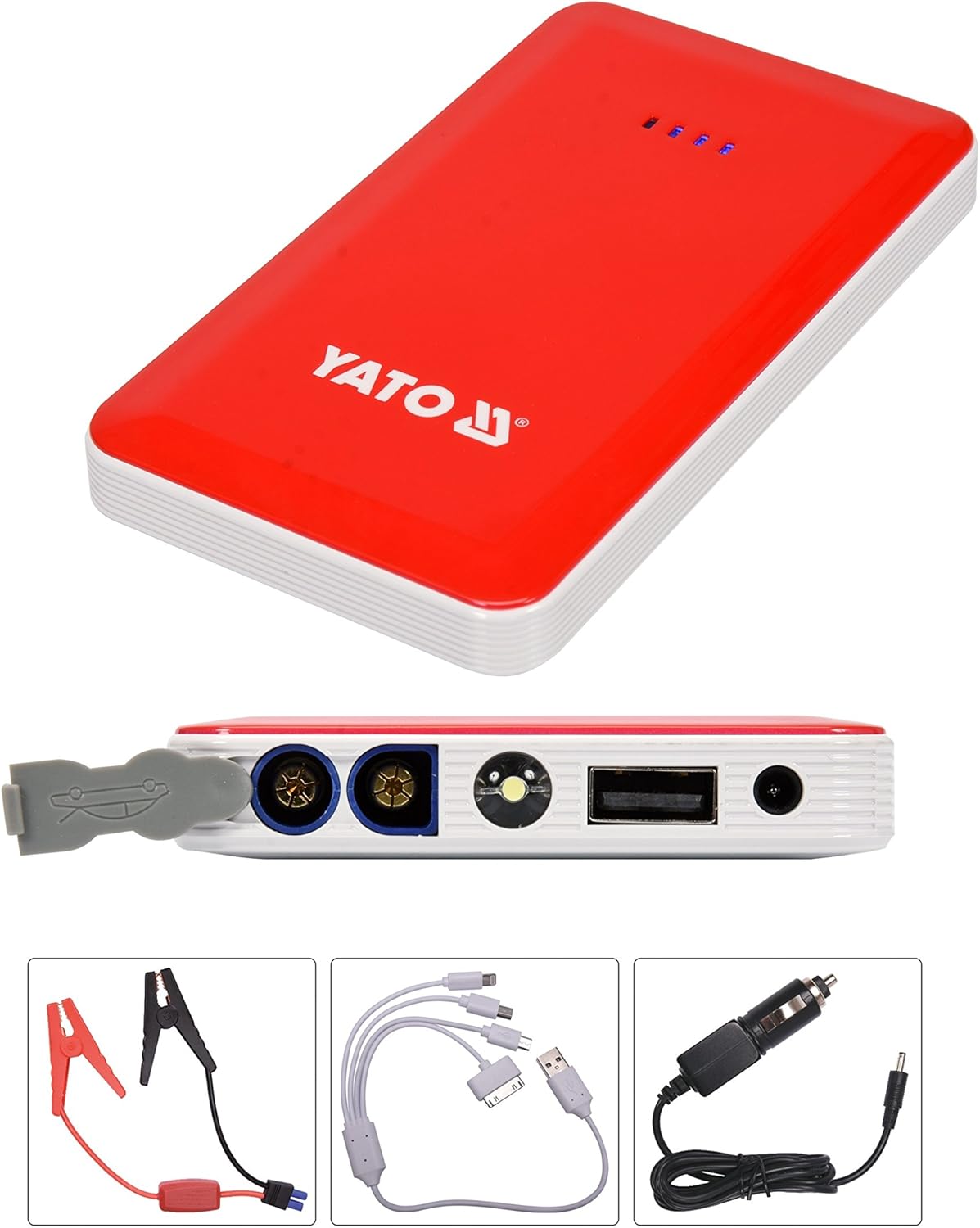 Yato Professional Power Bank with Jump Starter 200A/400A/7500mAh 5V