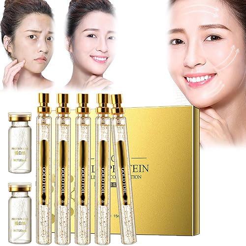 Miniatura 7 de Esencia de hilo de proteína de oro,Hilos De Colageno Adsorbibles,Hilos Tensores Para El Rostro Invisibles,Instalift Protein Thread Lifting Set,