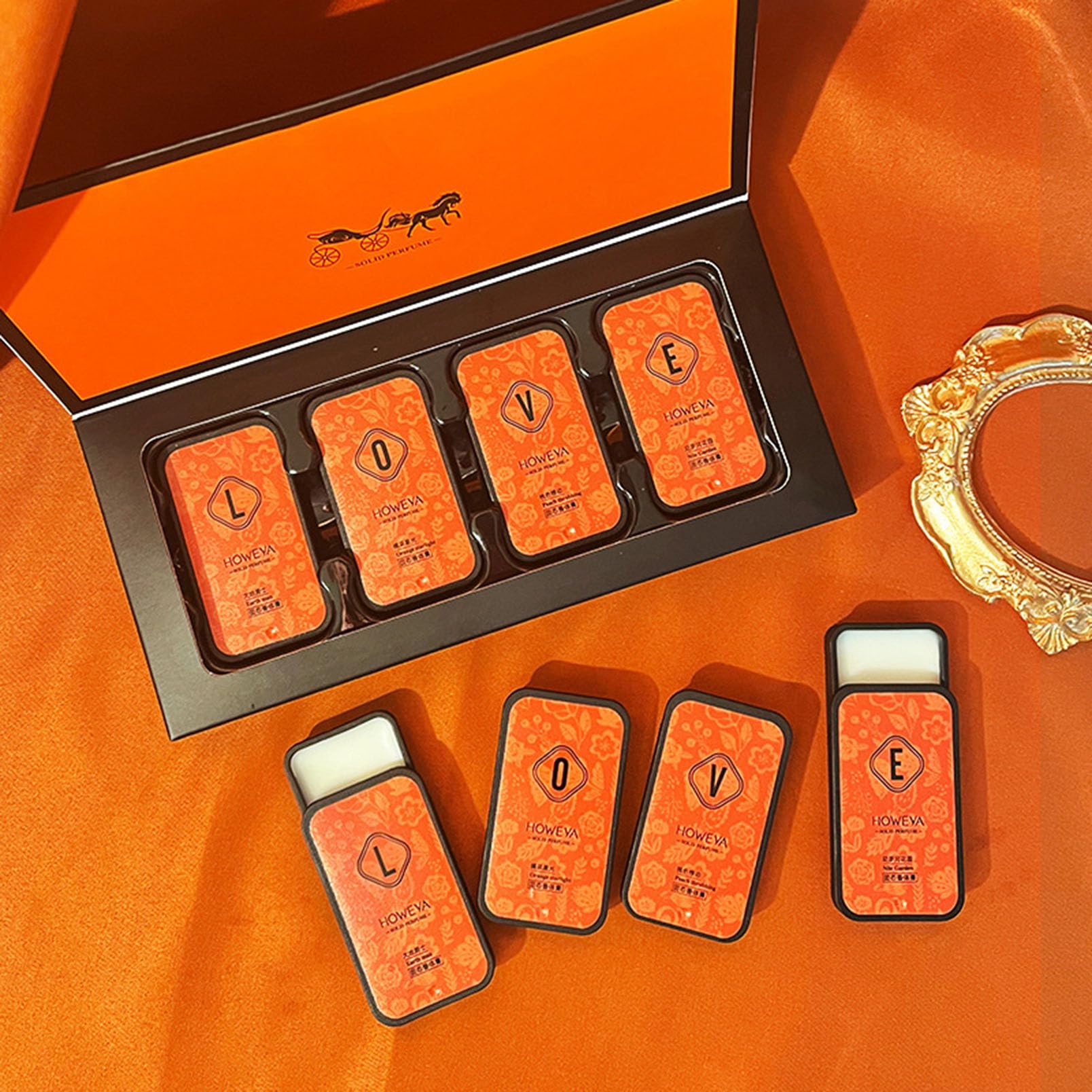 Solid Perfume Set,Portable Pocket Balm Perfume,Profumo Balsamo Tascabile Portatile per Viaggi,Balsamo Profumato Solido Tascabile Portatile,Profumo Solido Elegante Semplice Adatto Per Uomo Donna