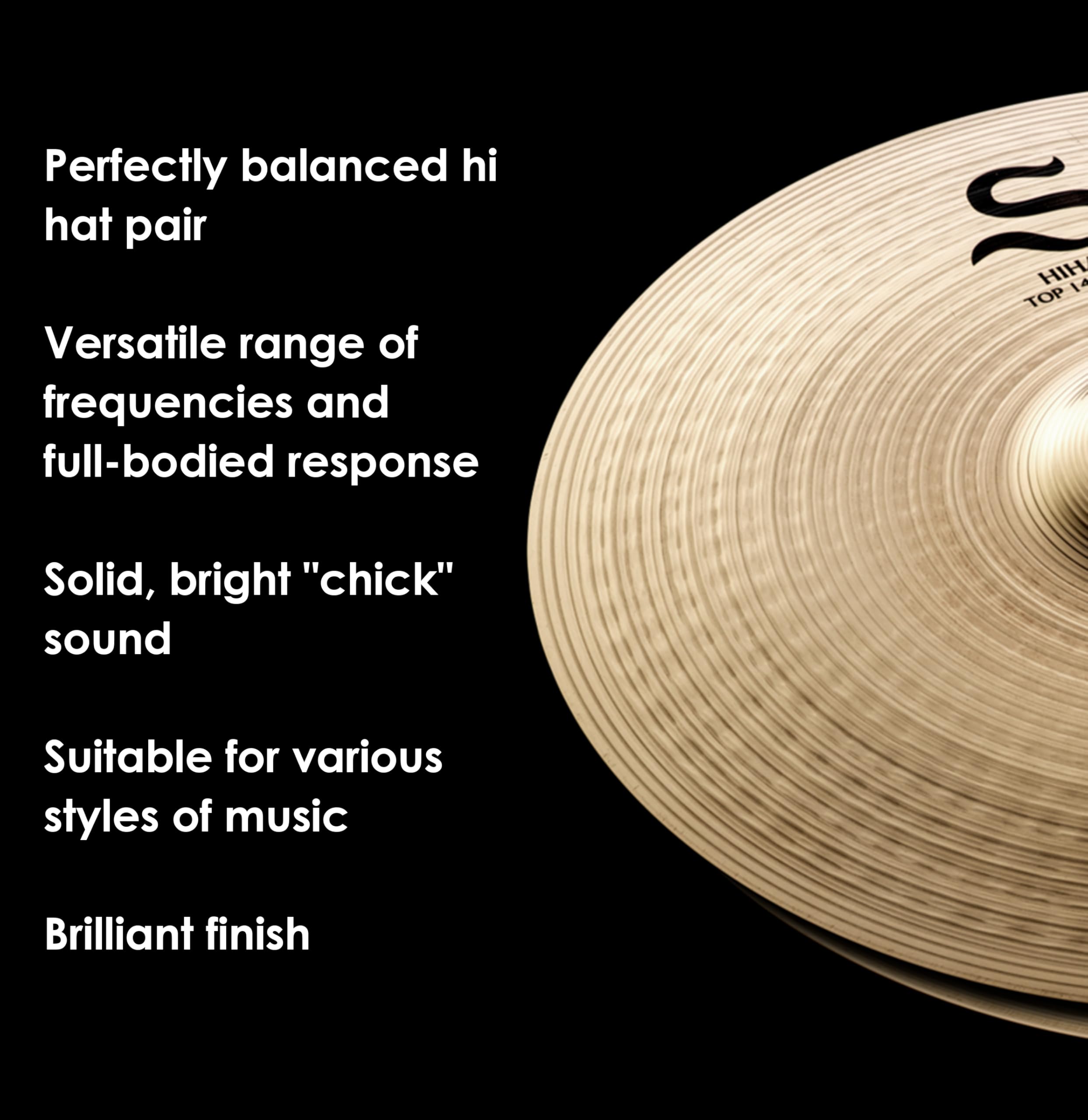 Zildjian S Family Series - 14" Hi-Hat Cymbals - Pair