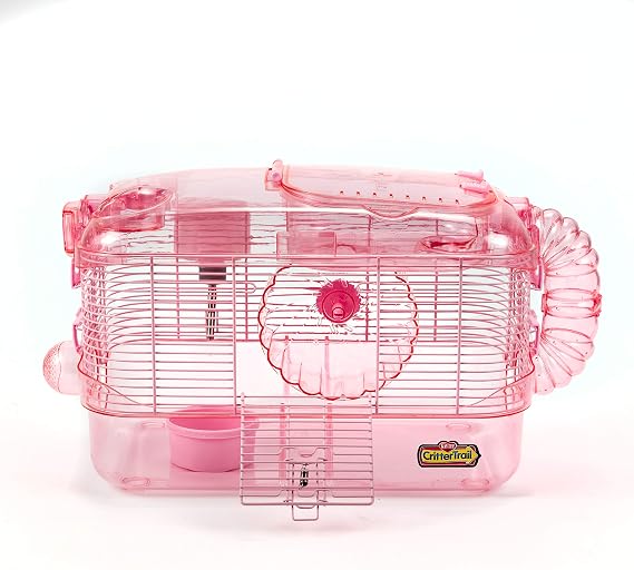 Kaytee CritterTrail Pink Habitat for Pet Mice, Dwarf Hamsters, Hamsters or Gerbils