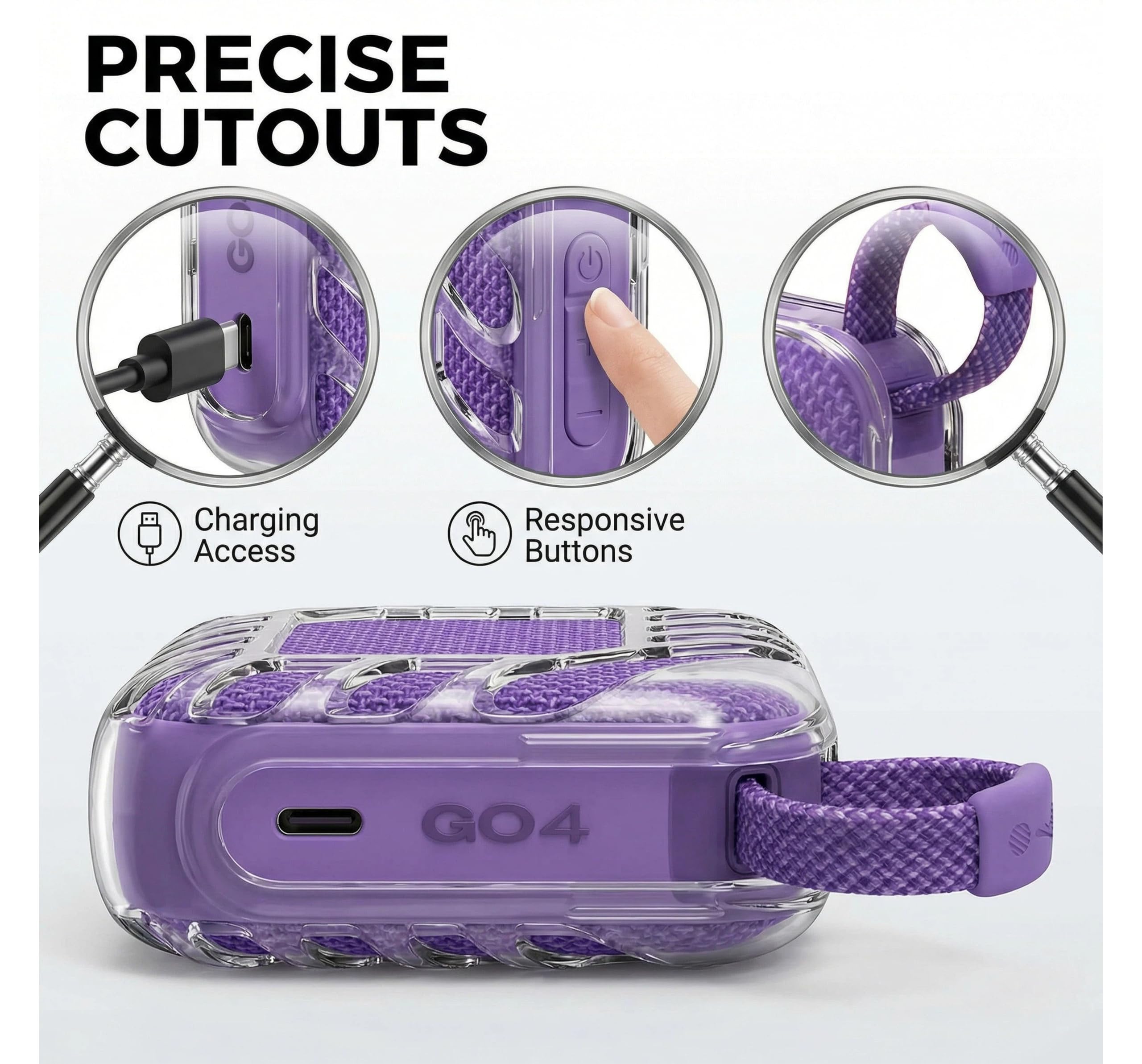 JBL Go 4 Silicone Case Protecteur Haut-Parleur Bluetooth Antichoc