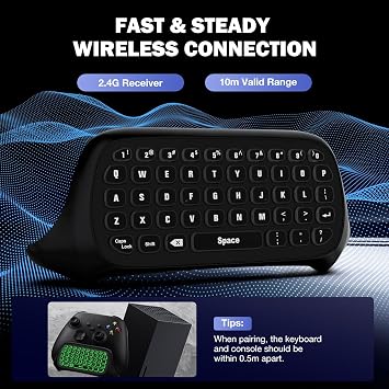 MoKo RGB Backlight Keyboard for Xbox One Controller
