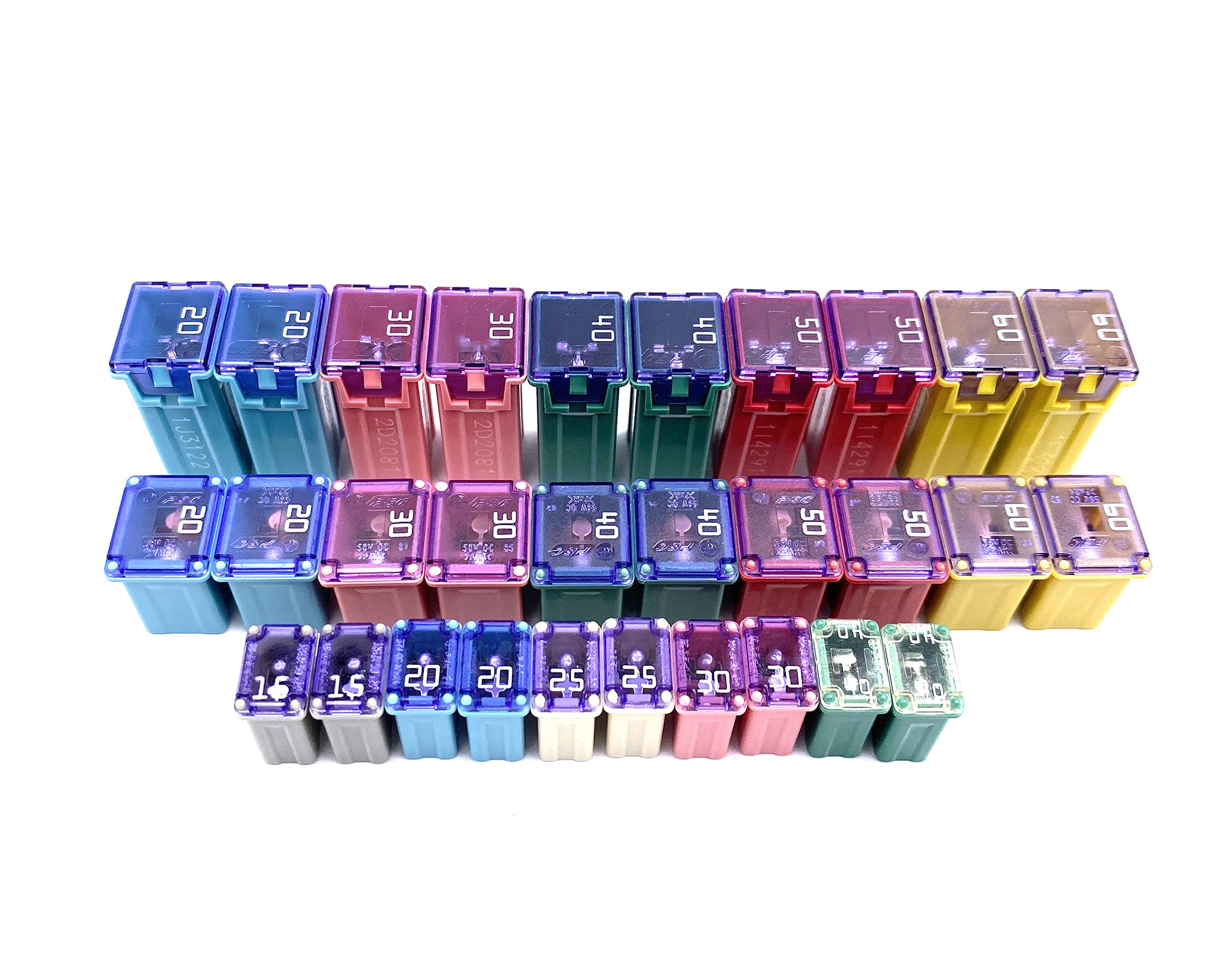Fusibles de voiture en boîte : lot de 30 pièces mini et standard pour auto et camion