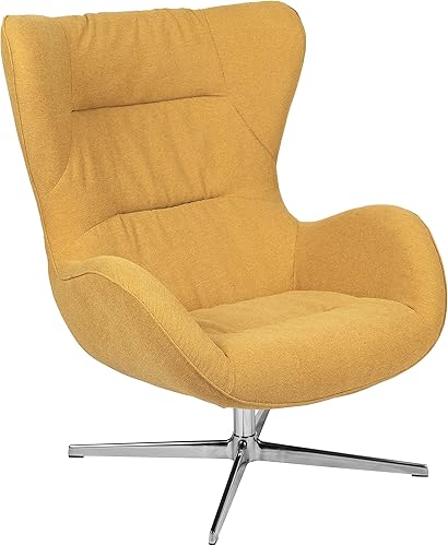 Miniatura 34 de Flash Furniture Silla de recepción lateral de tela naranja serie Egg Naranja (Orange Fabric),Tela Aqua,negro, cuero, (Black LeatherSoft),Gris