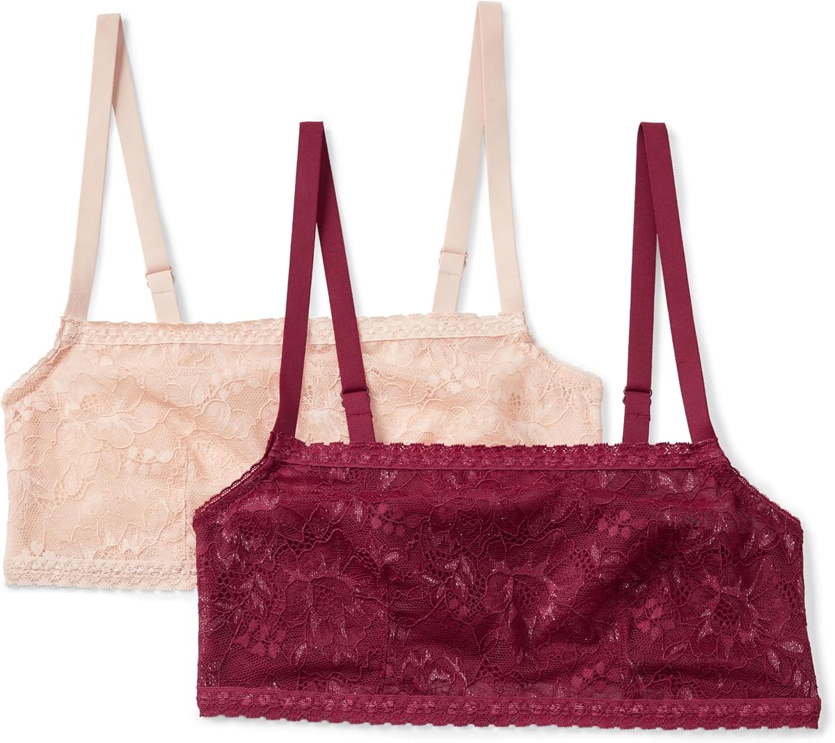 Amazon Essentials Women's Stretch All Over Lace Square Neck Bralette