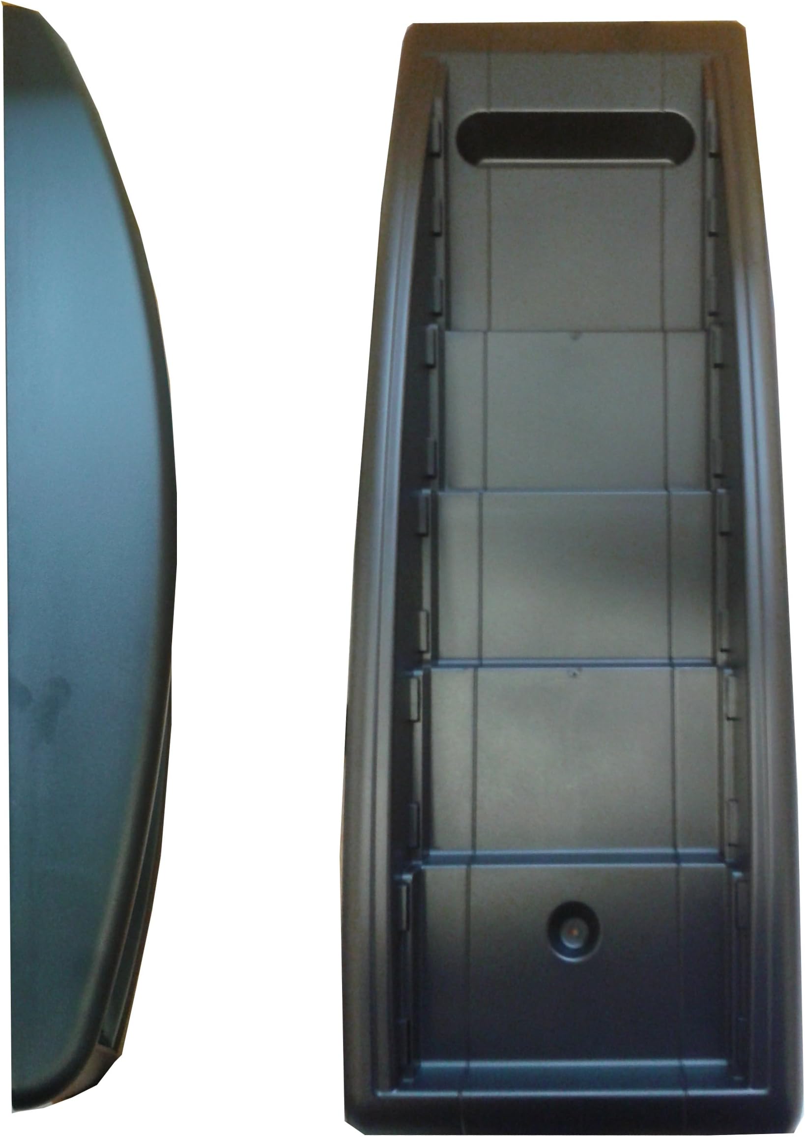 Small Document/Brochure Rack Wall Mounted Plastic 5 Compartment Display Stand