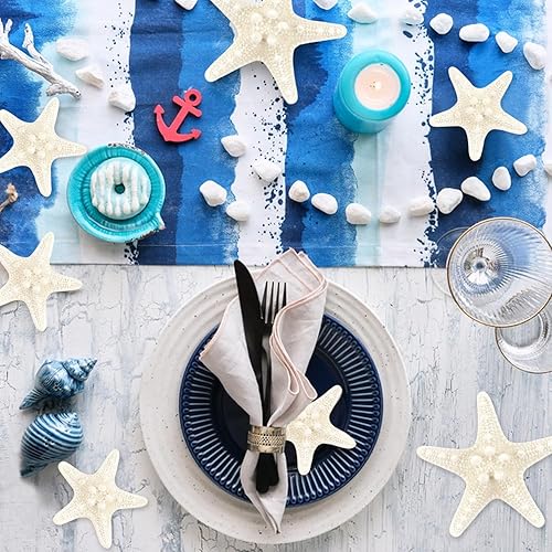 Miniatura 5 de Jangostor 48 estrellas de mar, estrellas de mar mixtas de 1 a 2 pulgadas y 2 a 3 pulgadas, estrellas de mar naturales, conchas de mar naturales,