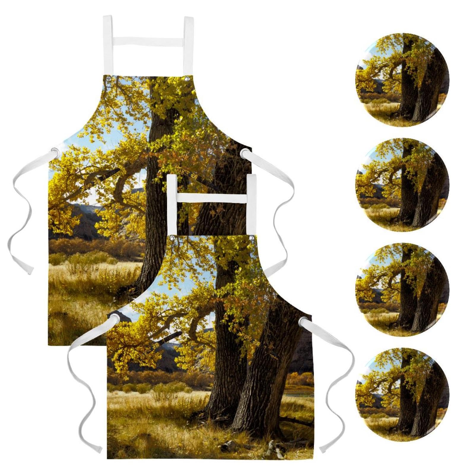 Tablier de serveuse imperméable et résistant pour restaurant et bistrot avec poches - 7