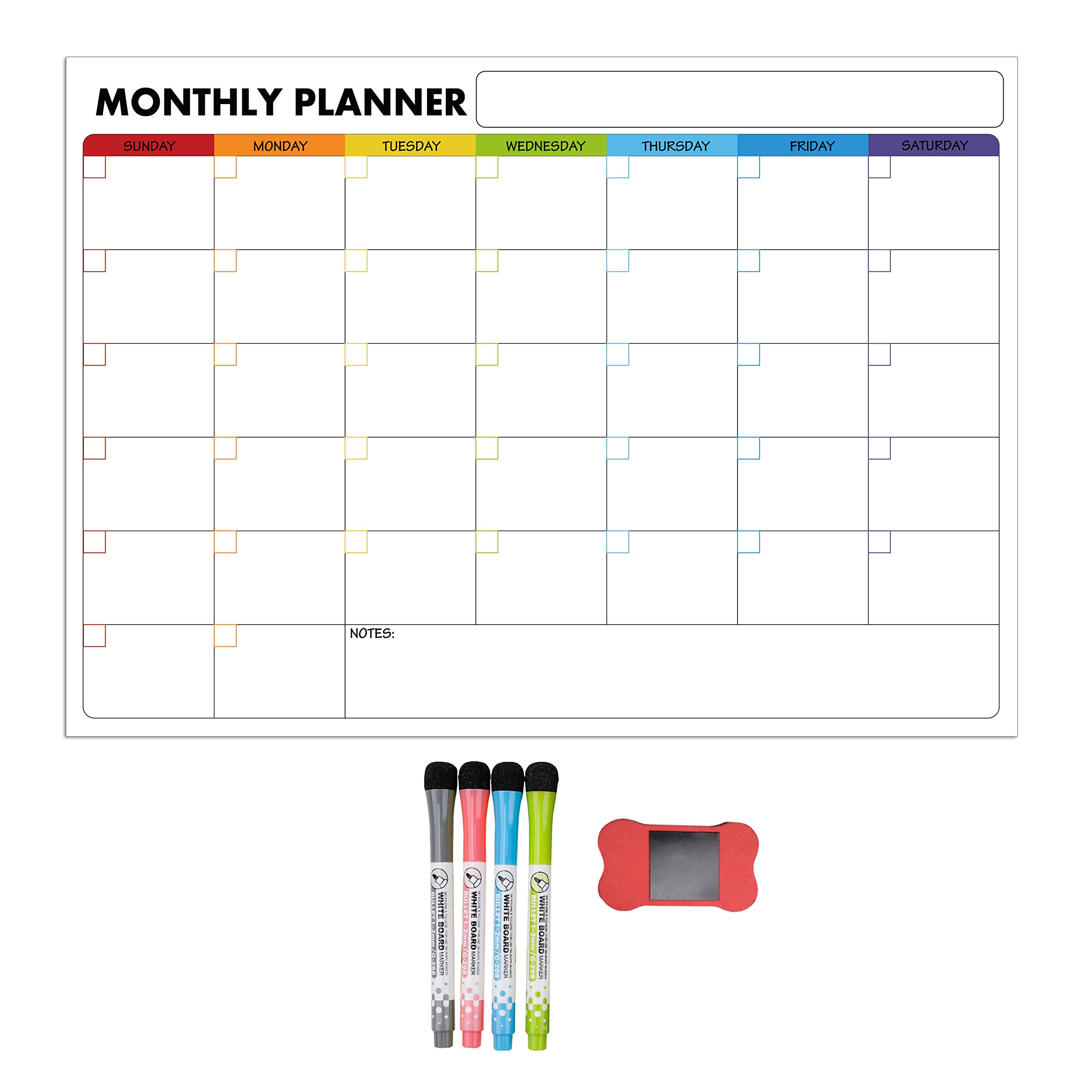 Buy Whiteboard, Refrigerator Calendar, Weekly Meal Planner