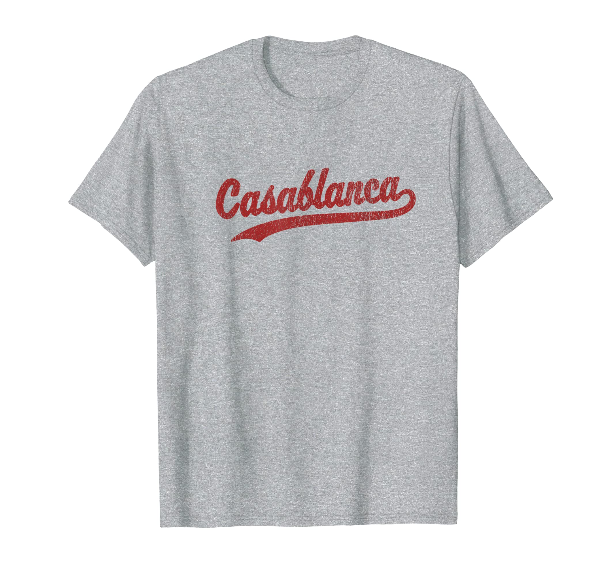 Amazon | Casablanca Morocco ビンテージスポーツグラフィック Tシャツ