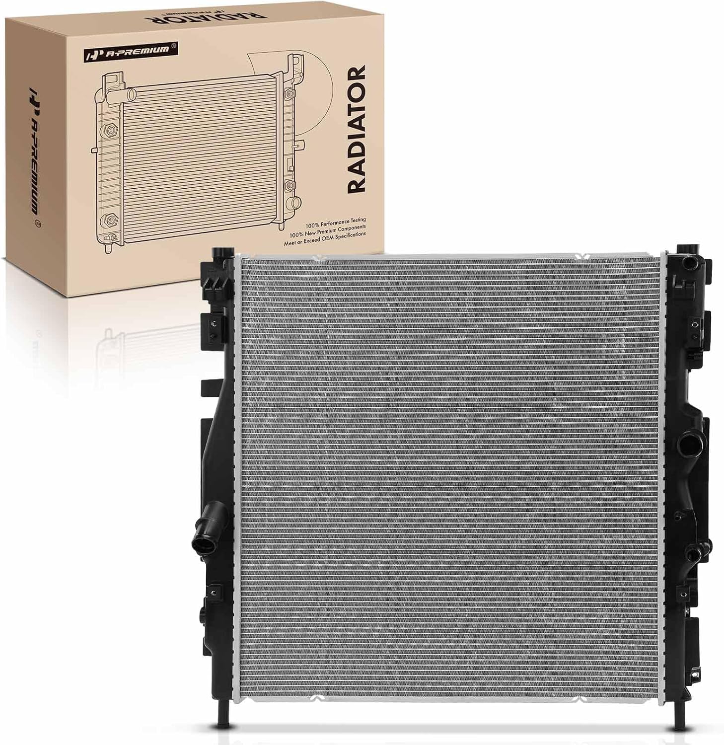 A-Premium Engine Coolant Primary Radiator Assembly with Transmission Oil Cooler Compatible with Mazda CX-90 2024 3.3L