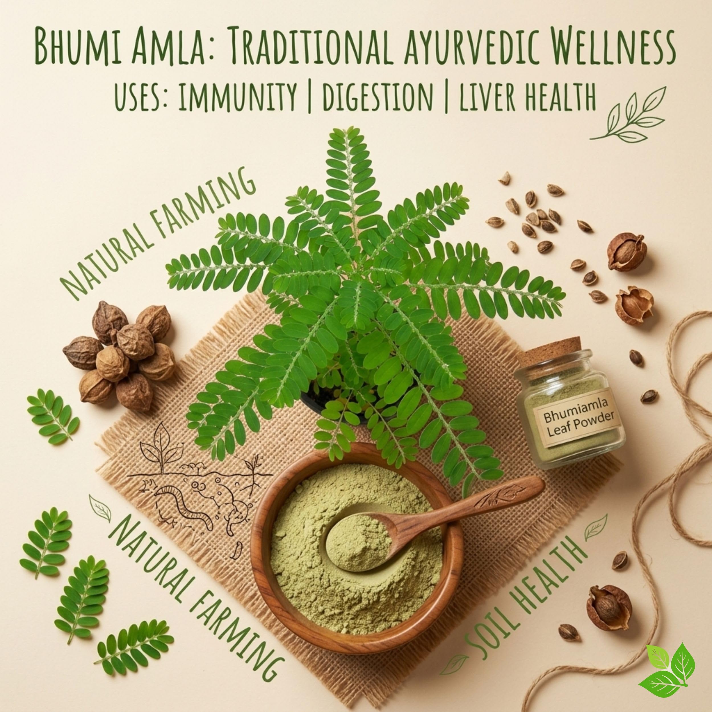 Bhumi Amla Powder 250g | Bhu Amla Powder | Bhumyamalaki | Phyllanthus Niruri Herbal Powder | Ayurvedic Wellness Supplement | Pure — Amazon image 5