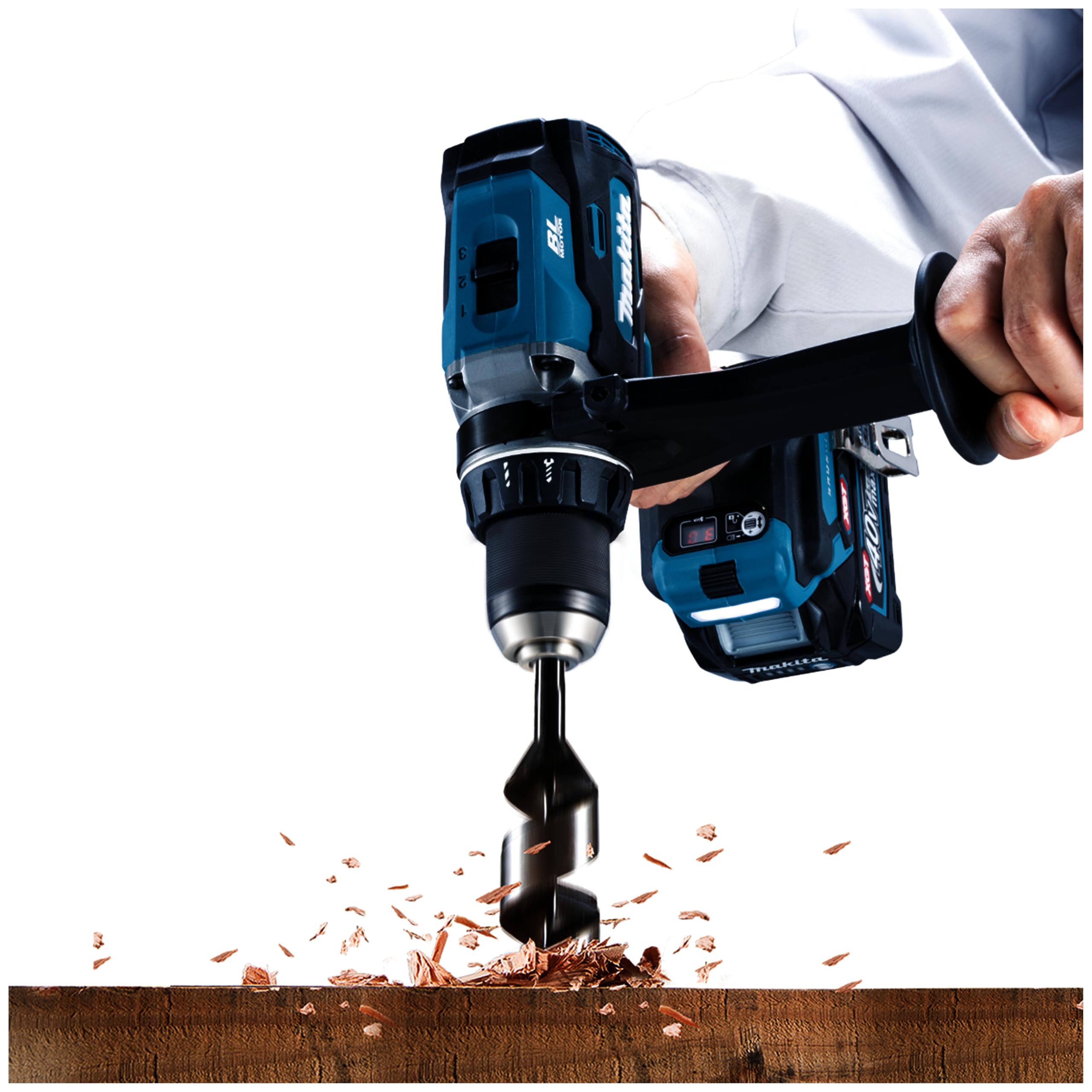 Makita HP003GZ01 Perceuse combinée sans balais Li-ion XGT 40 V Max livrée dans un étui Makpac, piles et chargeur non inclus