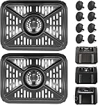 Air Pièces de rechange de friteuse pour Ninja Foodi DualZone Air Des friteurs, 2 PCS Classe alimentaire Air Boîte à griller en plaque de croustilles pour Ninja DZ090 DZ201 DZ100 Air Fryer, lave-vaisselle en sécurité