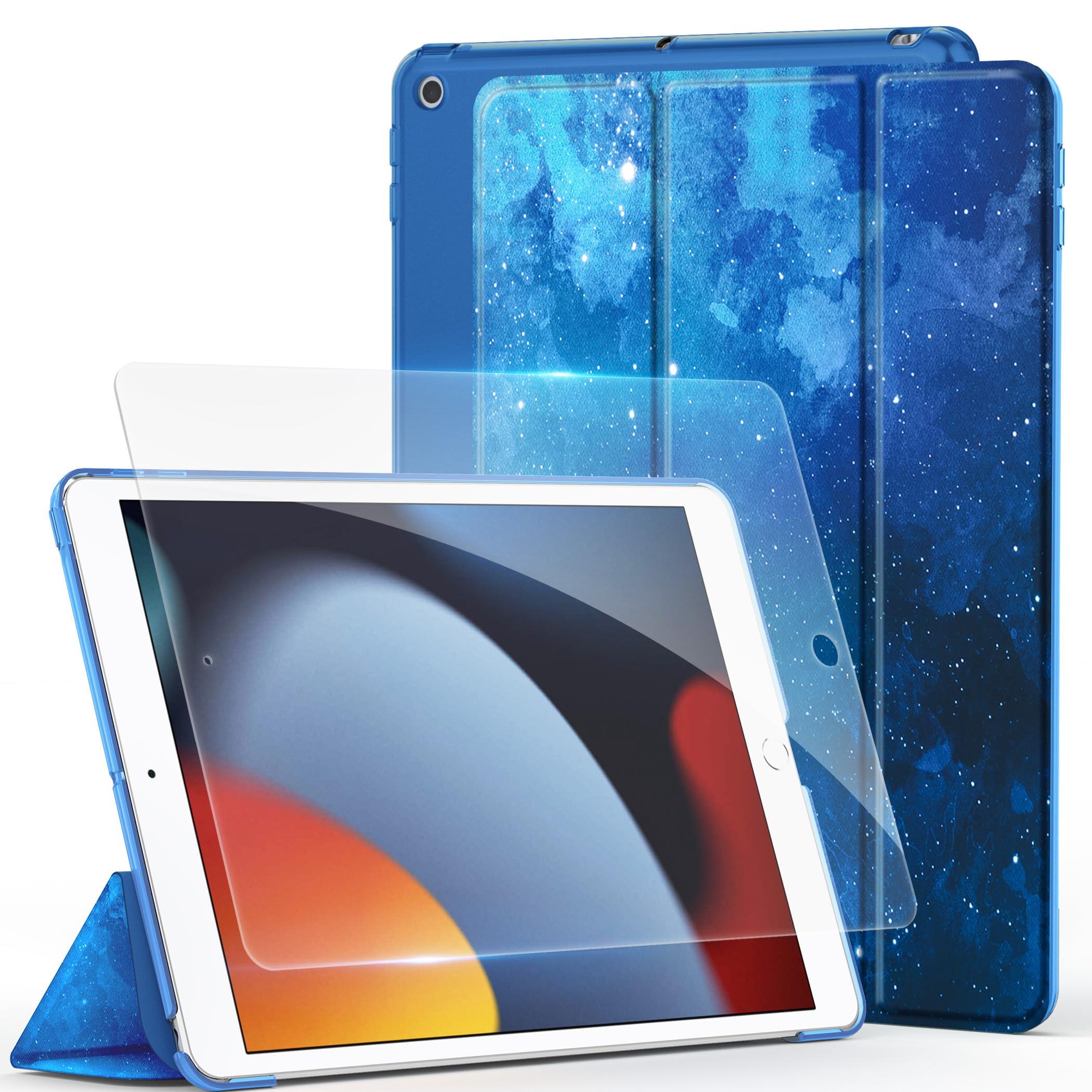 Amazon.co.jp: [iPad 9/8/7 ケース ガラスフィルム セット]CACOE ipad