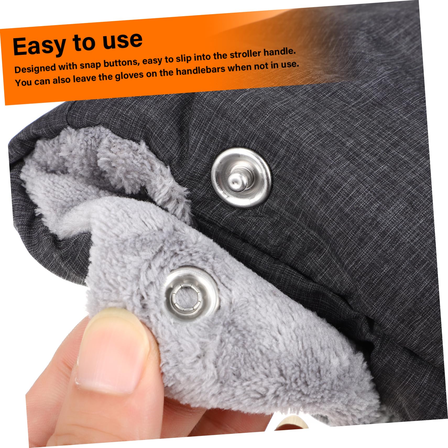 ibasenice 3paires De Poussette Universels Mitaines Chaudes Anti-Froid pour Hiver Accessoires pour Poussettes Et