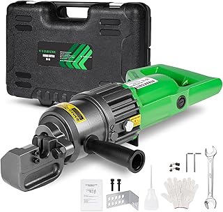 YIXBIZHU 900W Electric Hydraulic Rebar Cutter Aviation‑Aluminum 15bl Body Cuts 4‑16 mm (#3‑#5) Steel Bar in 1.5 s, Adjustable Jaw, One‑Button 110 V Portable Cut‑Off Tool（ZD‑16 ）