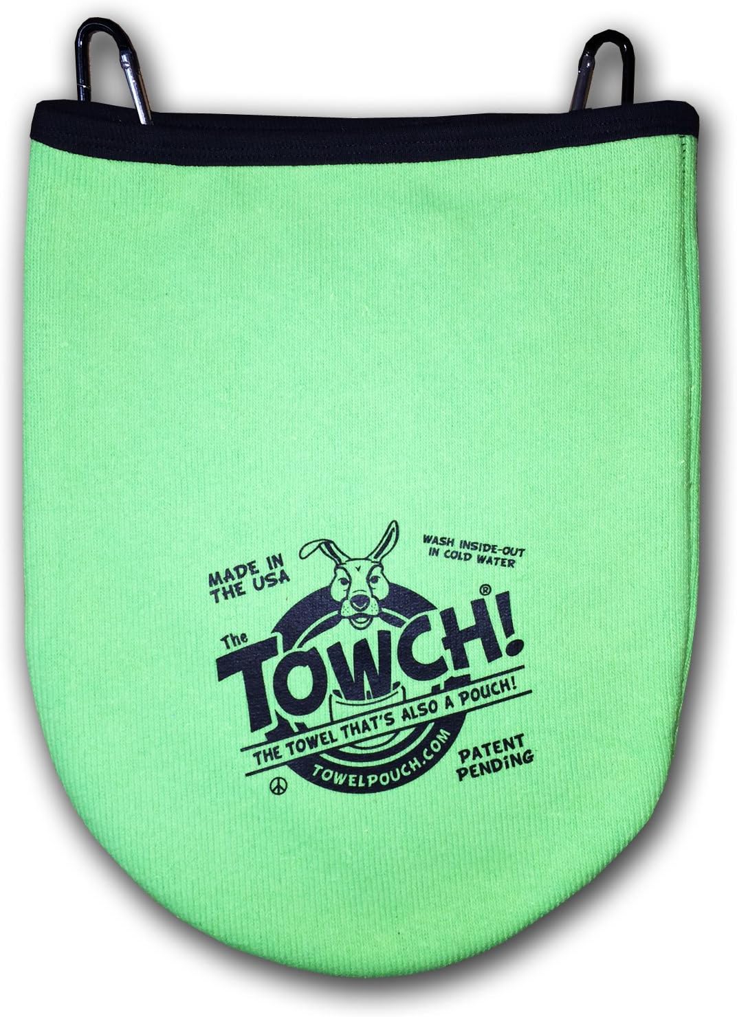 Towch® Disc Golf Towel Pouch - 3 to 5 Disc Bag - Choice of 11 Colors - (Galactic Green)