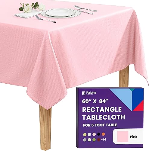 Miniatura 61 de Gee Di Moda - Mantel rectangular de 70 x 120 pulgadas – Mantel rectangular de poliéster lavable, ideal para mesa de bufé, fiestas, cenas, bodas y más