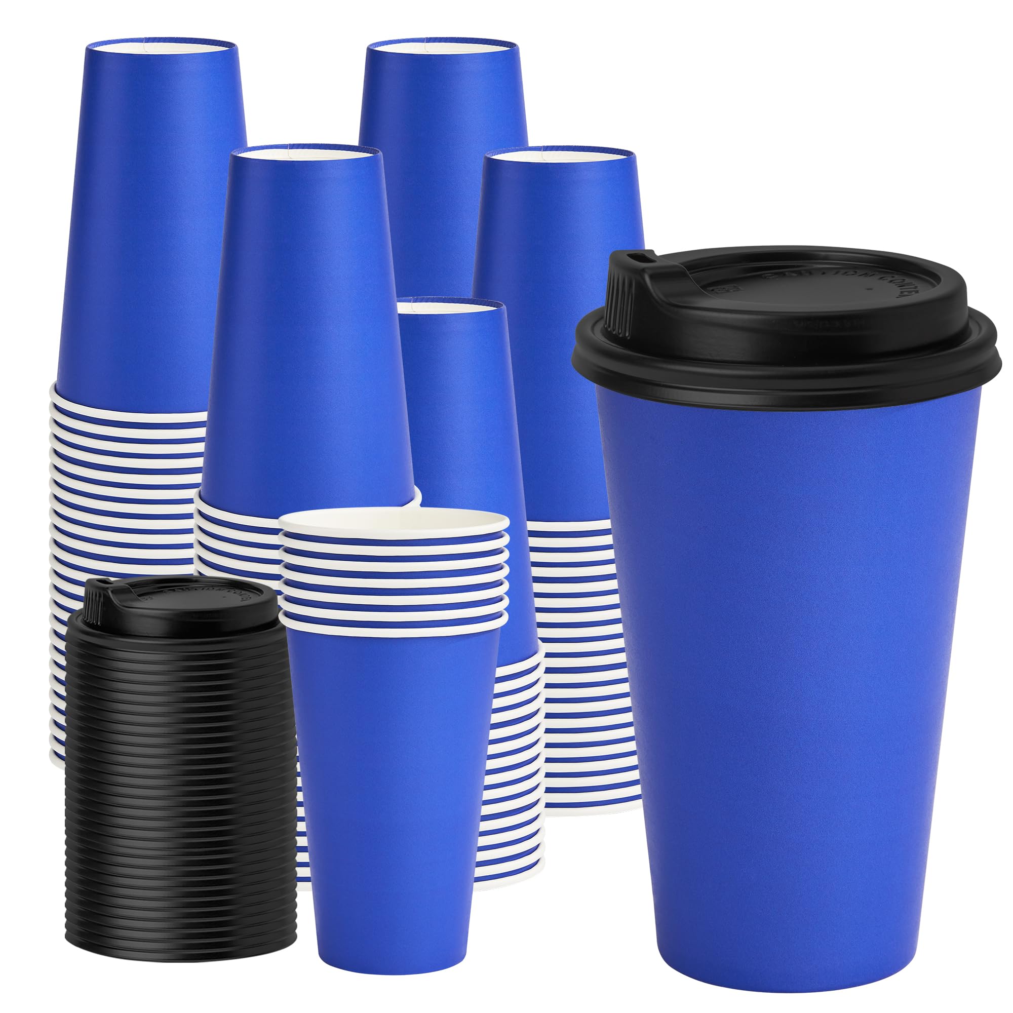 YEEHAW 16 oz Disposable Coffee Cups with Lids 100 Pack — Amazon image 13