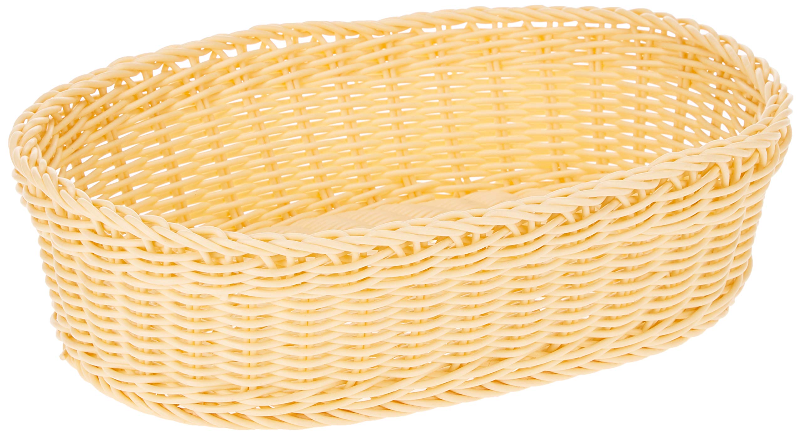 GenericAarika Durable Poly Cord Oval Multipurpose Basket (Beige)