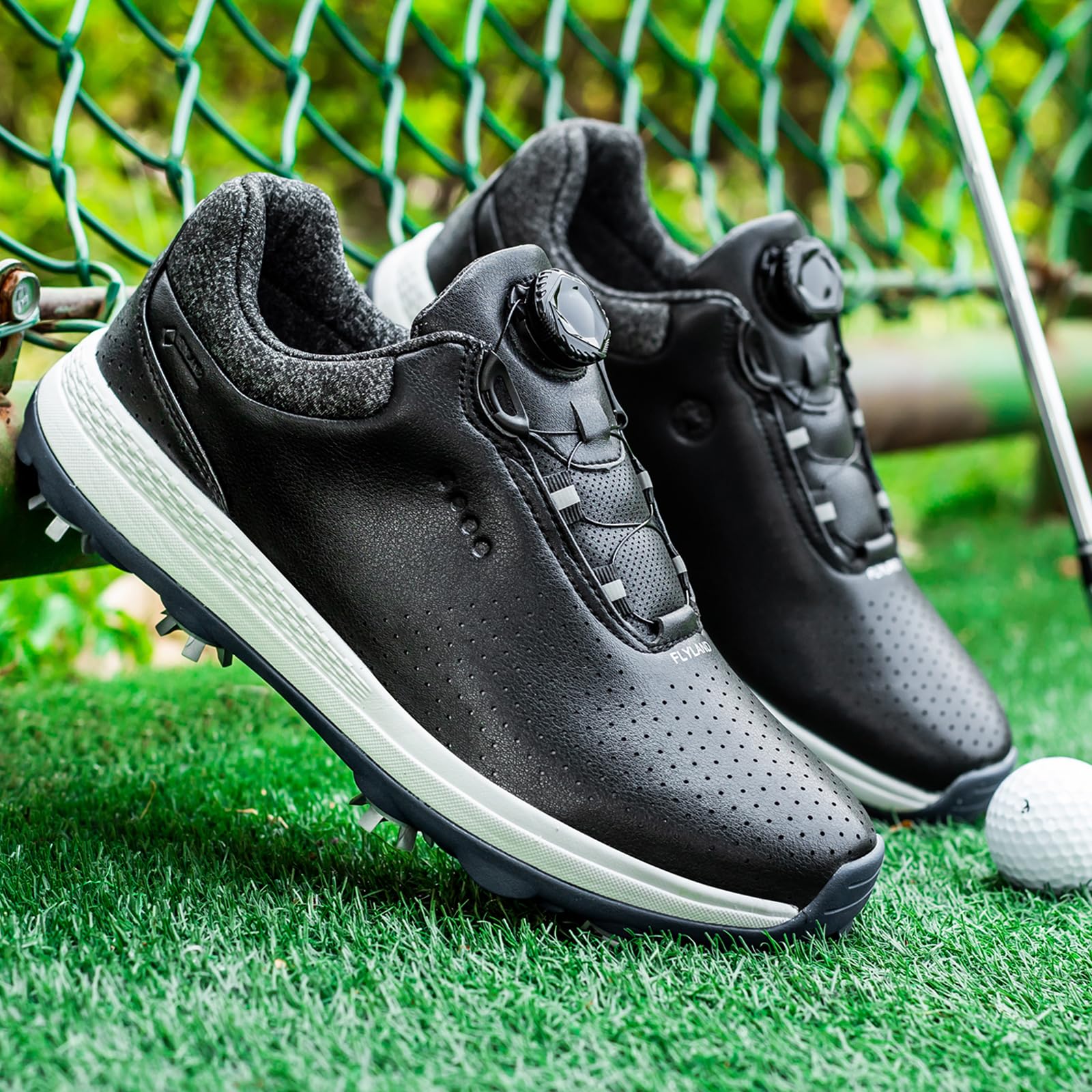 Zapatos De Golf Unisex, Profesionales Zapatillas De Golf Antideslizantes, Zapatillas De Deporte Informales con Cierre De Giro para Entrenamiento