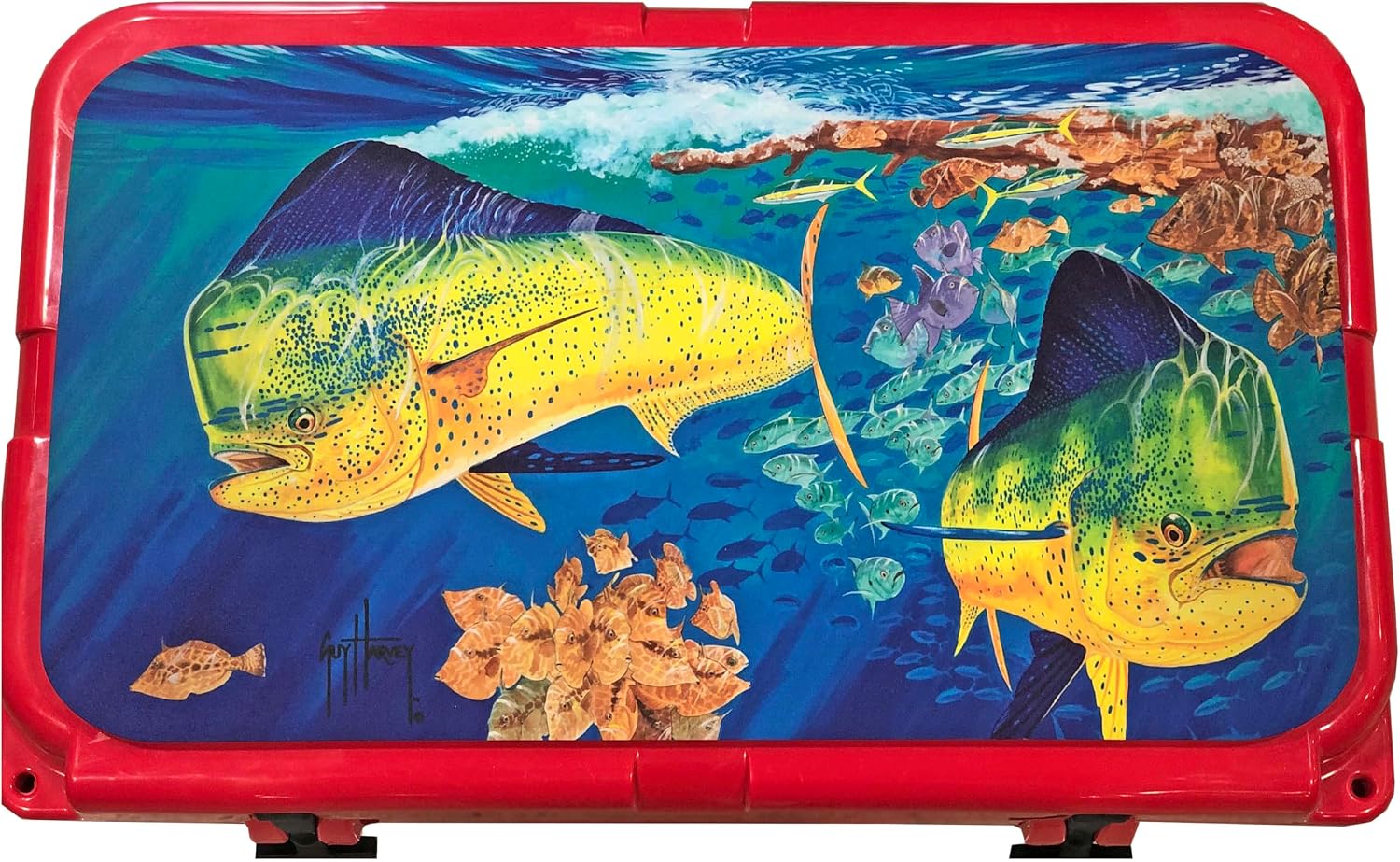 Guy Harvey Non-Slip EVA Foam Cooler Top Pad Fits Yeti Easy Peel & Stick Application