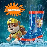 Vista 2 de Nickelodeon Botas de lluvia de goma impermeables con estampado de personajes de Paw Patrol para niños (niños pequeños)
