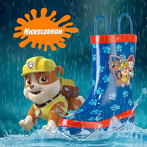 Miniatura 2 de Nickelodeon Botas de lluvia de goma impermeables con estampado de personajes de Paw Patrol para niños (niños pequeños)