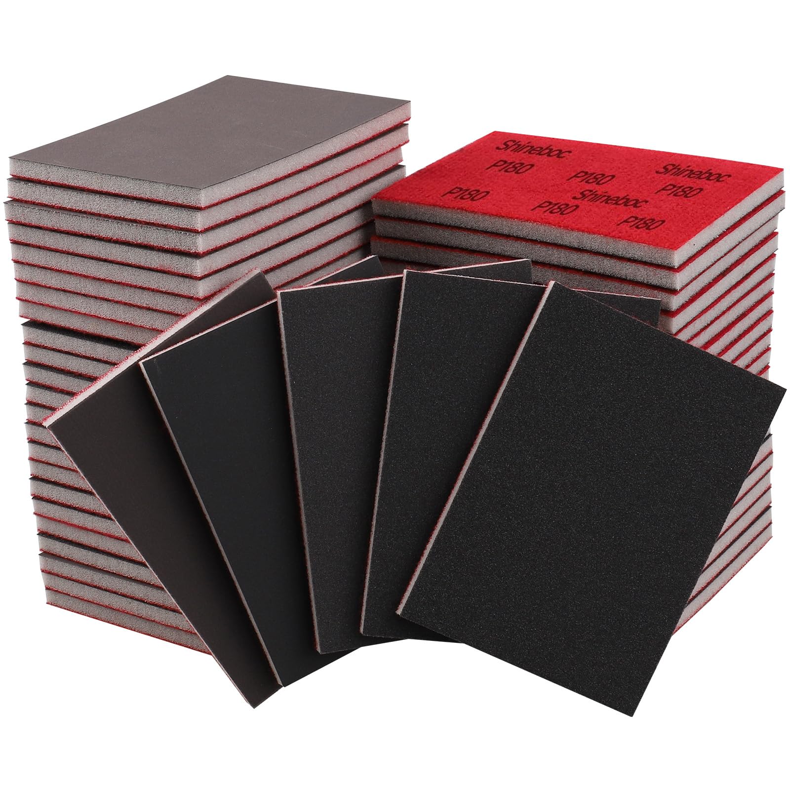 20 Pcs 3 x 4 Inch 180-3000 Grit Sanding Sponge Set, Ultra Fine Sanding Sponges Pads, Soft Foam Hand Sander Block Wet Dry Sandpaper for Model Drywall Metal Wood Furniture Polishing