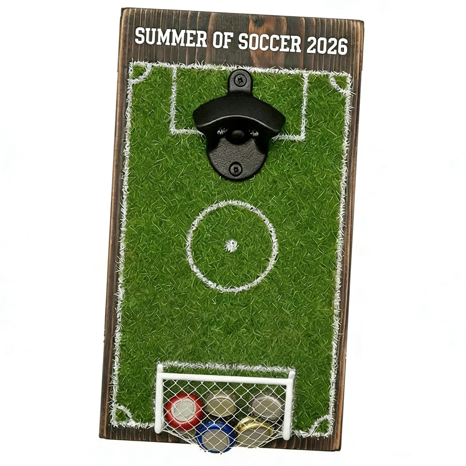 Décapsuleur ballon de football 3D avec support fixe pour bar et soirée
