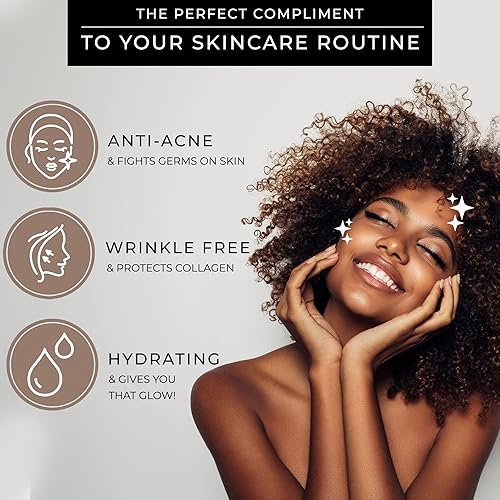 Miniatura 5 de Funda de almohada de seda de lujo para cabello y piel - 100% seda de morera pura real - Alta calidad 22 Momme ambos lados - Caja de regalo - (Queen,