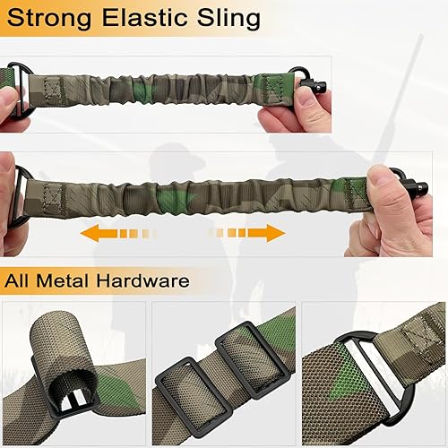 Miniatura 2 de DDOUT Correa de 2 puntos con giros QD, correas de 1.5 pulgadas de dos puntos QD Sling con hebilla de hardware