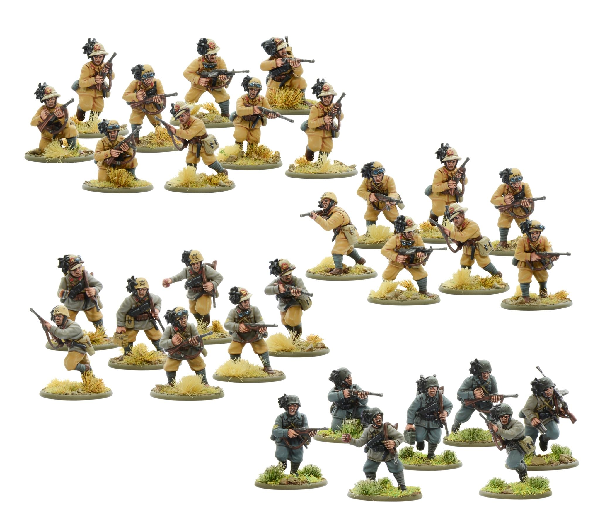 Italian Bersaglieri – 28 mm große Kunststoff-Miniaturen für Bolzenaktion von Warlord Games – sehr detaillierte Miniaturen aus dem 2. Weltkrieg für Tisch-Kriegsspiele